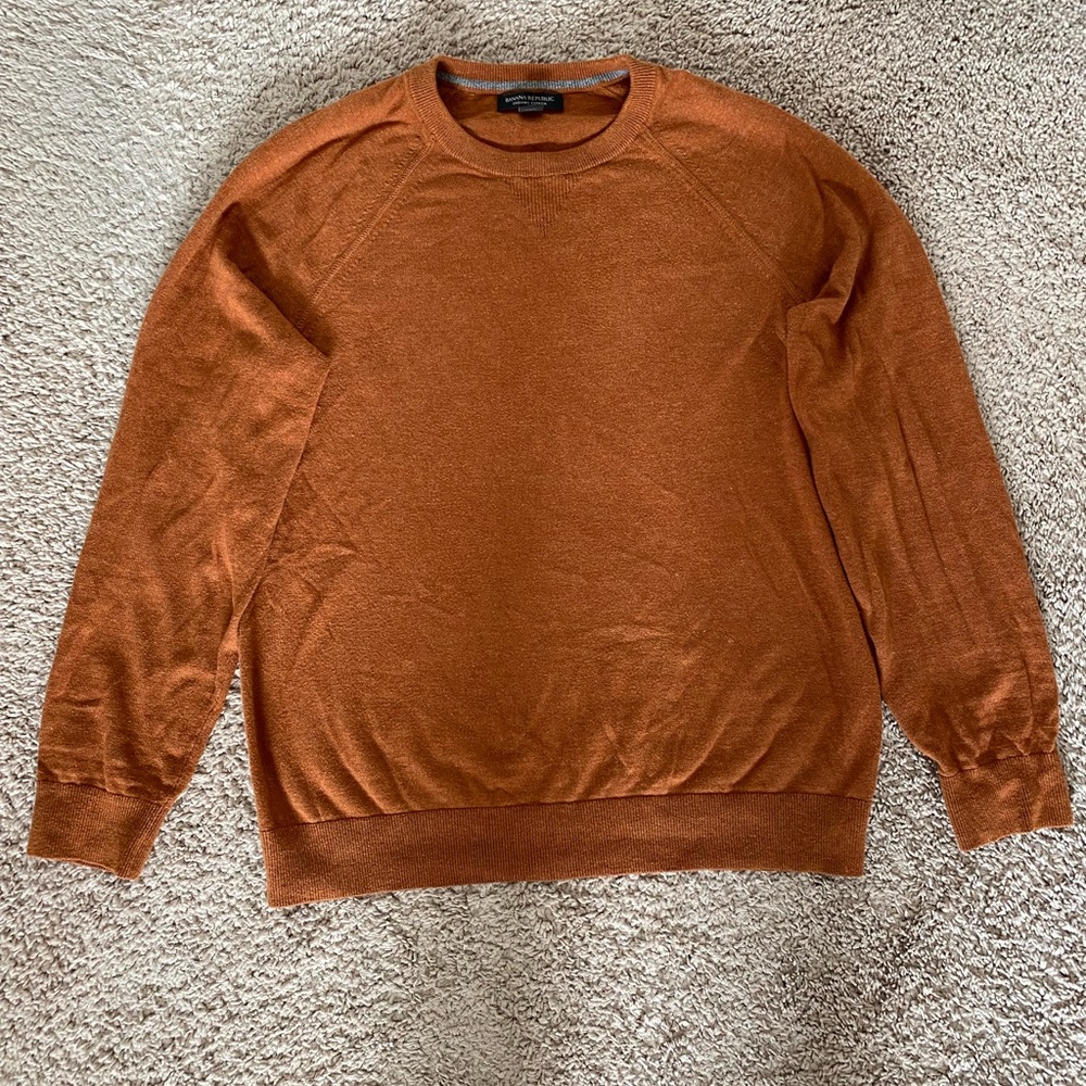 Banana Republic Luxury Caramel Crewneck Sweater